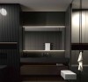 DREAM Modern Rectangle Acrylic Framed LED Bathroom Smart Vanity Wall Mirror with Light